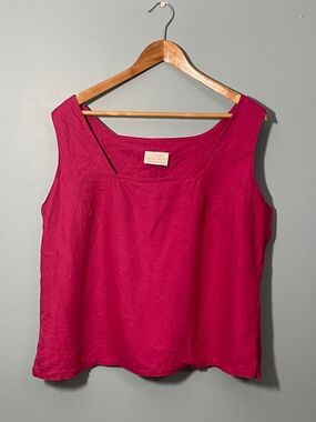 LUNDSTROM Sleeveless LINEN Blend Top